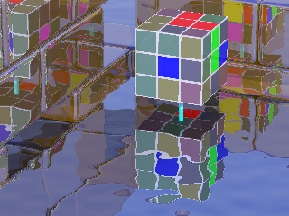 a messed up rubik's cube