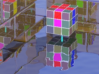 a messed up rubik's cube