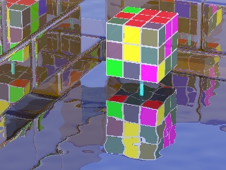 a messed up rubik's cube